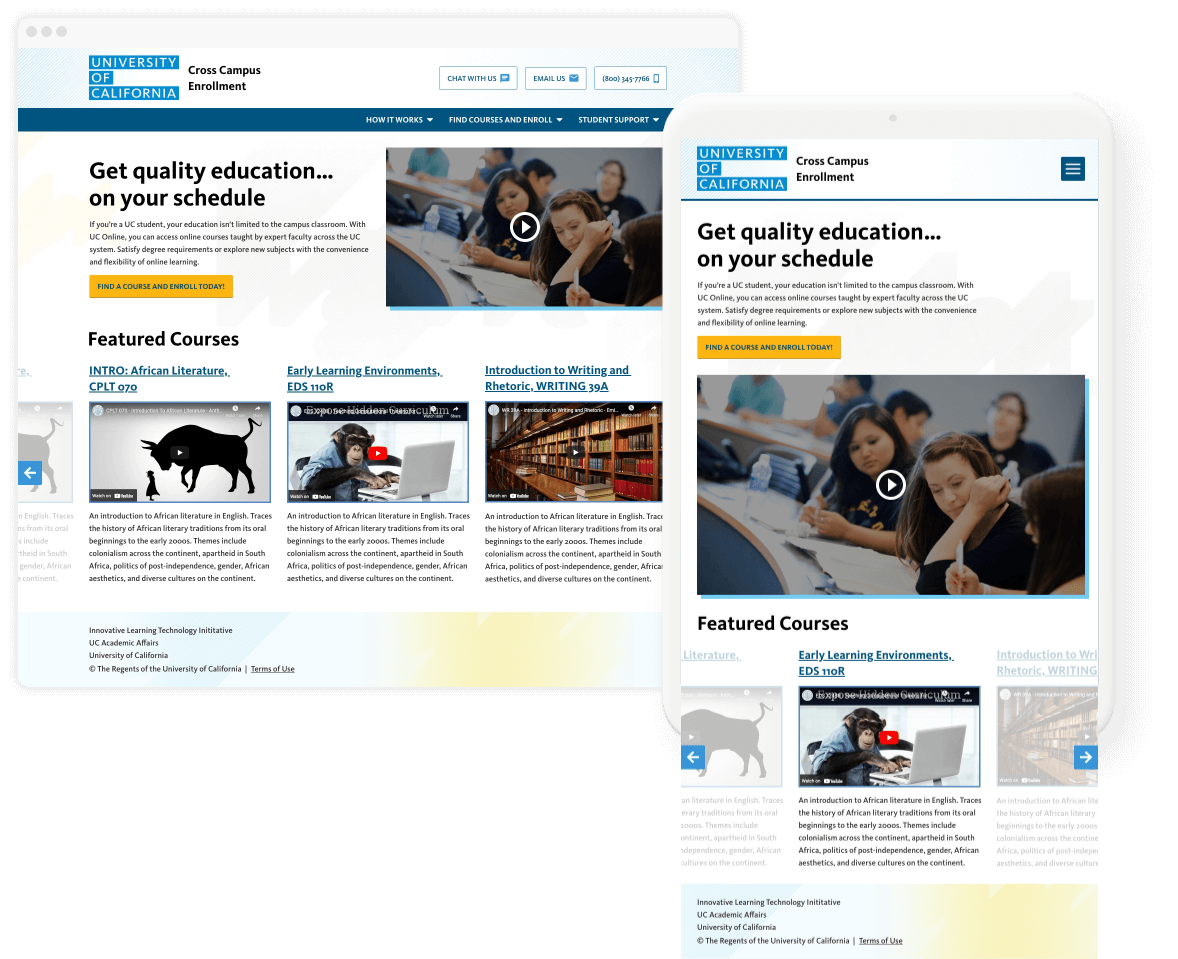 web and tablet designs